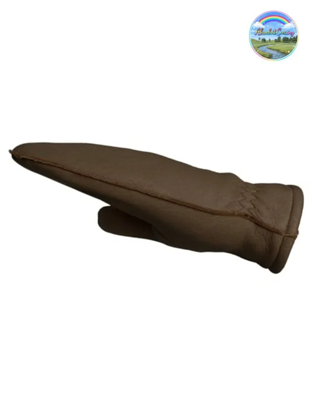 Leather Trimmed Glittens Mittens with Finger Liners Ski Winter